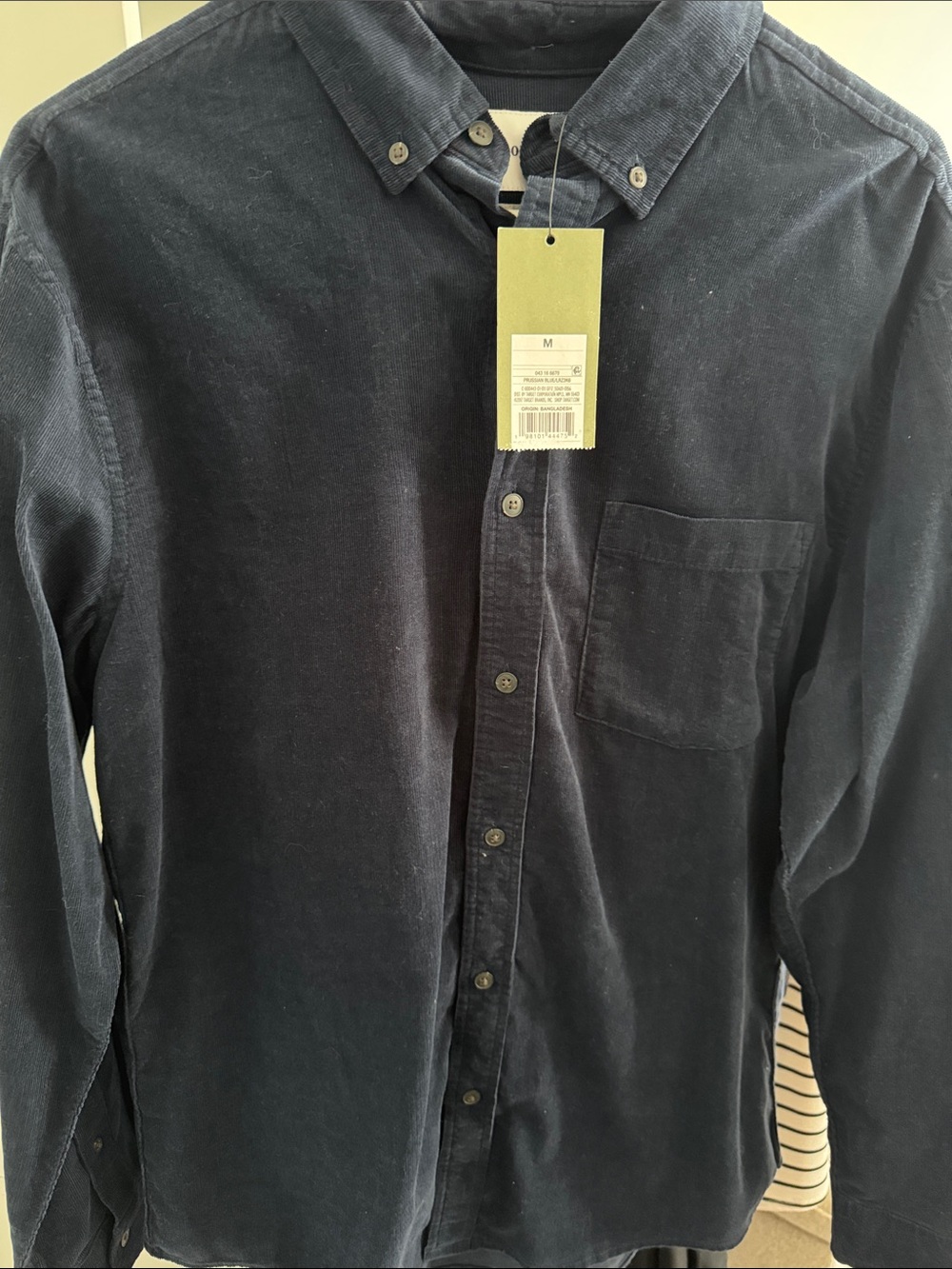 Goodfellow & Co Navy Blue Corduroy Button-Down Shirt